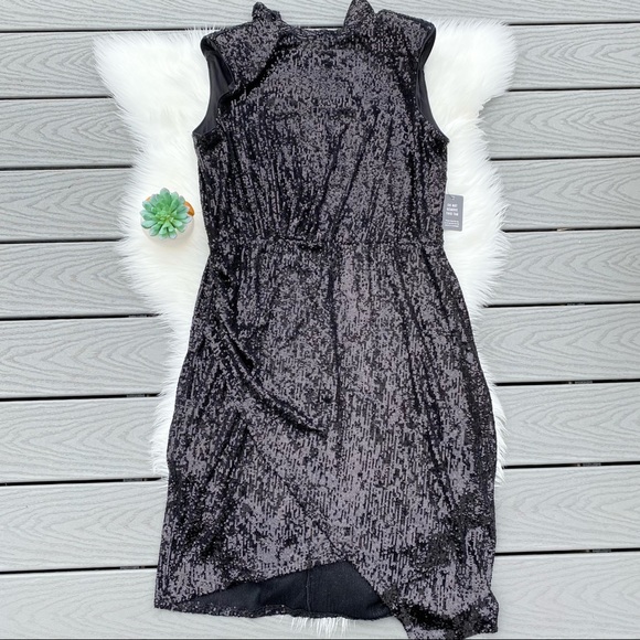 Express Dresses & Skirts - Express Black Sequin Midi Dress